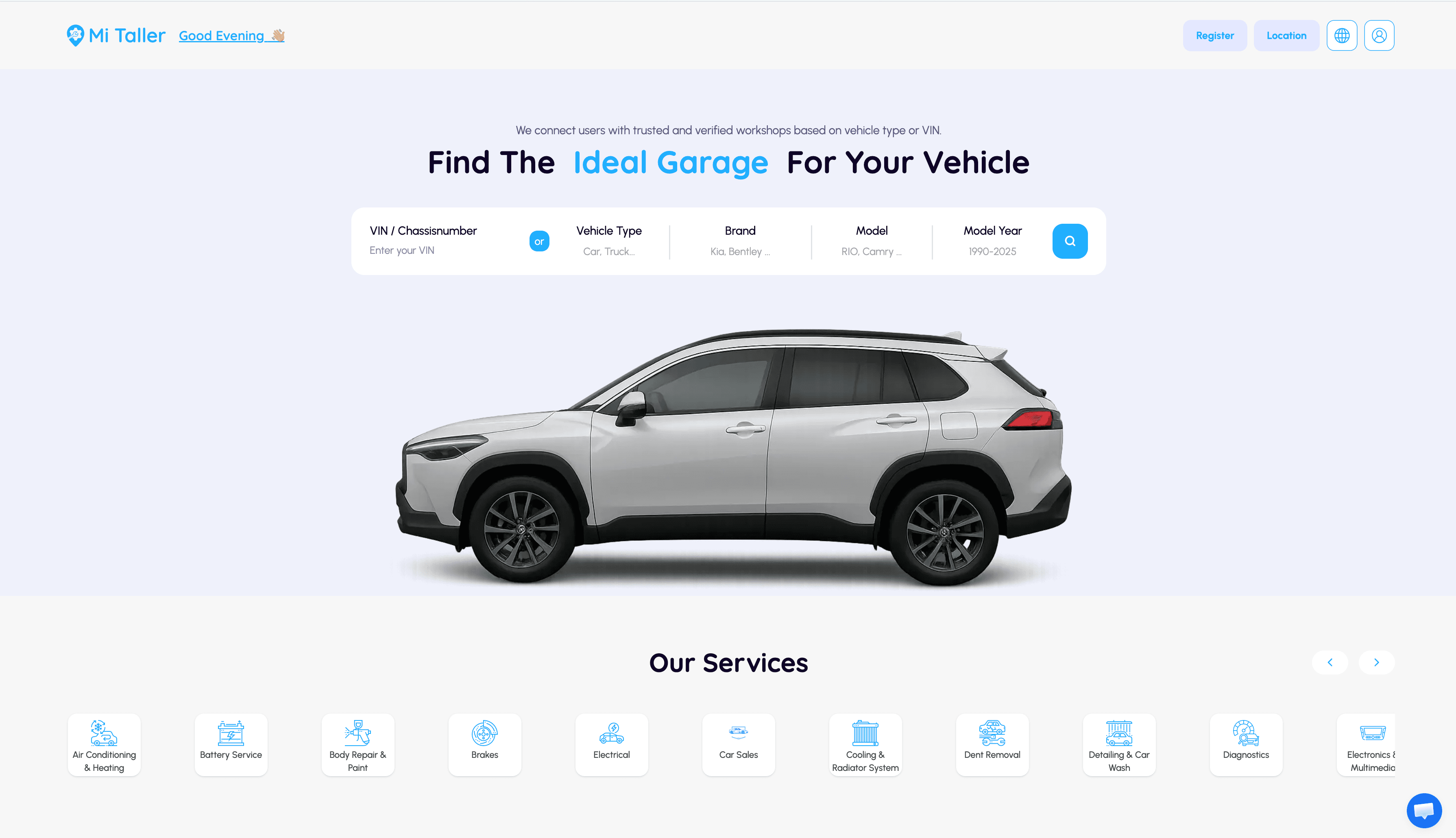 Mi Taller — Vehicle workshop directory